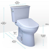 [MW7864736CEFG.10#01] TOTO Drake Washlet S7A Open Bidet Seat And 1.28 GPF Universal Height Toilet With Warm Air Dryer (SAK94671)