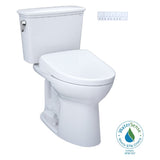 [MW7864736CEFG.10#01] TOTO Drake Washlet S7A Open Bidet Seat And 1.28 GPF Universal Height Toilet With Warm Air Dryer (SAK94671)