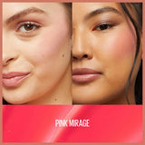 Maybelline Sunkisser Hazy Matte Liquid Blush - Pink Mirage: Natural, Long-Lasting, Buildable, Vitamin E Infused for a Sun-Kissed Glow