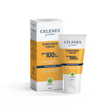 Celenes Herbal Sunscreen SPF 100+ Max: Ultimate UVA/UVB Protection, Mineral & Organic Filters, Fragrance-Free, Sun Damage Repair Cream