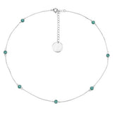 1.89 Carat Genuine Emerald .925 Sterling Silver Necklace