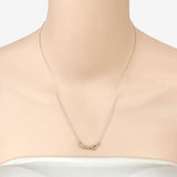 0.28 Carat Genuine Peridot .925 Sterling Silver Necklace
