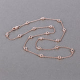 1.62 Carat Genuine Morganite .925 Sterling Silver Necklace
