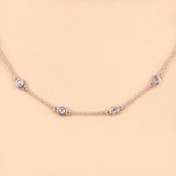 1.62 Carat Genuine Morganite .925 Sterling Silver Necklace