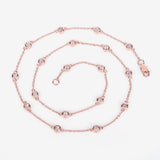 1.62 Carat Genuine Morganite .925 Sterling Silver Necklace