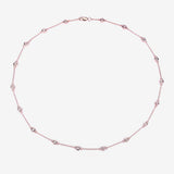 1.62 Carat Genuine Morganite .925 Sterling Silver Necklace