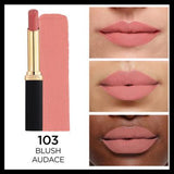 Loreal Paris Color Riche Intense Volume Matte Lipstick - 103 Blush Audace, Hyaluronic Acid, Matte Finish, Volume Enhancing
