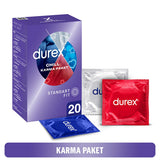 Durex Chill Condoms 20 Pack - Sensual Latex Condoms for Enhanced Intimacy & Contraception