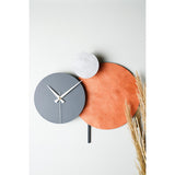 Muyika Handmade Metal Wall Clock - Silent Mechanism, Custom Painted, 18.90 x 17.32 inches