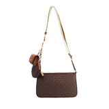 Michael Kors Jet Set Brown PVC Tech Crossbody Bag
