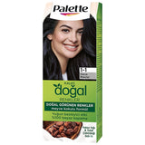 Palette Natural Hair Dye - Gece Mavisi (Night Blue) Permanent Hair Color with Natural Ingredients