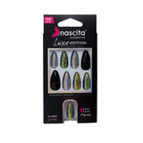Nascita Luxe Edition Almond Silver Press-On Nails S281, 24 Pieces