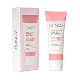Sinoz SPF50+ Pink Touch Facial Sunscreen: Tone Up & Protect with High Protection, Calamine & PA++++ for Radiant Skin (1.69 fl oz)