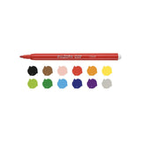 Carioca Joy Super Washable Felt-Tip Pens 12-Pack - Washable Markers for Kids, Art Supplies, Italian-made