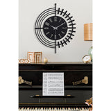 Muyika 41x41cm Metal Modern Wall Clock - Silent Sweep Mechanism, Modern Home Decor