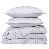 Sky Scallop Reversible Coverlet 100% cotton Full / Queen