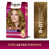 Palette Deluxe KŸllŸ A�õk Kumral Hair Dye: Intense Light Ash Blonde Color, Perfect Grey Coverage & Long Lasting Shine
