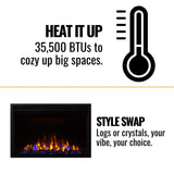Napoleon Cineview Self-Trimming Electric Fireplace Insert, 30" [NEFB30H] (SAK31022)