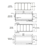 Napoleon Galaxy 48 Outdoor Linear See-Thru Electronic Start Natural Gas Fireplace, 50" [GSS48STE] (SAK67432)