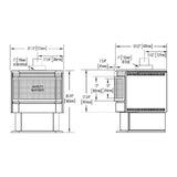 Napoleon Haliburton 50 22-Inch Direct Vent Millivolt Ignition Compact Natural Gas Stove [GDS28-1NSB] (SAK81523)