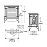 Napoleon Knightsbridge 60 Majolica 27-Inch Brown Natural Gas Stove With Flame And Heat Adjustment [GDS60-1NNSB] (SAK14738)