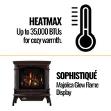 Napoleon Knightsbridge 60 Majolica 27-Inch Brown Natural Gas Stove With Flame And Heat Adjustment [GDS60-1NNSB] (SAK14738)