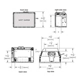 Napoleon Oakville 3 Direct Vent Natural Gas Fireplace Insert, 28" [GDI3N-1] (SAK25498)