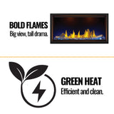 Napoleon Tall Linear Vector Direct Vent Natural Gas Fireplace With Remote Control [TLV50/62/74N] (SAK58256)