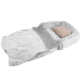 Napping Human-Sized Dog Bed Machine Washable Zipped Removable Cover