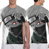 Naruto Shirt Mens Womens Boys Girls 3D Print Short Sleeve T-Shirt