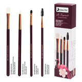 Nascita La Tropicale 4-Piece Eye Makeup Brush Set - Burgundy