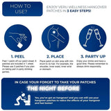 Natural Hangover Patches 60 Day Supply