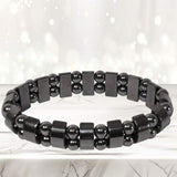 Natural Magnetic Hematite Stretch Bracelets For Men and Women
