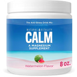 Natural Vitality Calm, Magnesium Supplement, Anti-Stress Drink Mix Powder, Original, Watermelon - 8 Ounce