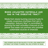 Nature's Way Activated Charcoal, Binds Unwanted Materials and Gas*, 560mg per Serving, 360 Capsules