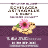 Nature's Way Echinacea Astragalus & Reishi, Immune Support*, 100 Capsules
