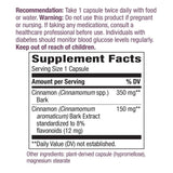 Nature's Way Premium Extract Cinnamon Standardized to 8% Flavonoids 60 Vcaps