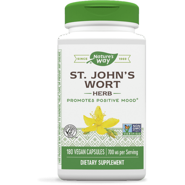 Nature's Way Premium Herbal St. John?s Wort Herb, 700 mg per serving, 180 VCaps