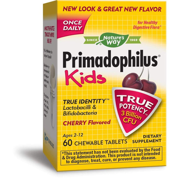 Nature's Way Primadophilus Kids, 3 Billion, 60 Chewables