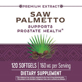 Nature's Way Saw Palmetto Standardized Extract Prostate Health, 160 mg per serving, 120 Softgels