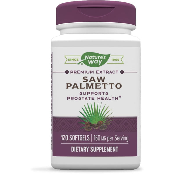 Nature's Way Saw Palmetto Standardized Extract Prostate Health, 160 mg per serving, 120 Softgels