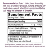 Nature's Way Turmeric Premium Extract Supports Joint Health* Non-GMO Project Verified 500mg per Serving 120 Tablets