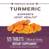 Nature's Way Turmeric Premium Extract Supports Joint Health* Non-GMO Project Verified 500mg per Serving 120 Tablets