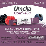 Nature's Way Umcka? Cold+Flu FastActives?, Shortens Colds & Reduces Severity, Fever**, Minor Aches/Pains**, 10 Packets