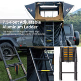 Naturnest Andromeda Khaki Soft Shell Rooftop Tent With Large Panoramic Skylight & YKK Doors (SAK72384)