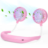 Neck Fan Portable Rechargeable: Personal Cooling Wearable Fan Around your Neck that Blow Cold Air for Men Women - Usb Should Fan Battery Operated for Travel and Outdoor Sports