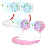 Neck Fan Portable Rechargeable: Personal Cooling Wearable Fan Around your Neck that Blow Cold Air for Men Women - Usb Should Fan Battery Operated for Travel and Outdoor Sports