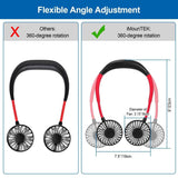 Neck Hanging Fan Hand Free Portable