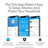 NETGEAR Orbi Whole Home Tri-band Mesh WiFi 6 System (RBK752) (Refurbished)