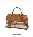 New advanced texture plaid handbag live hot models of fashion women's bags simple versatile new tide